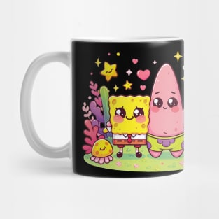 Cute Sponge Bob and Patrick Mug